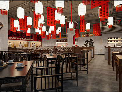 工业风火锅店