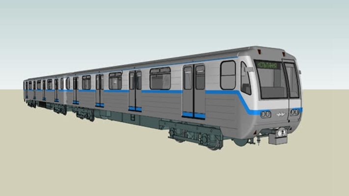 火车 草图大师模型