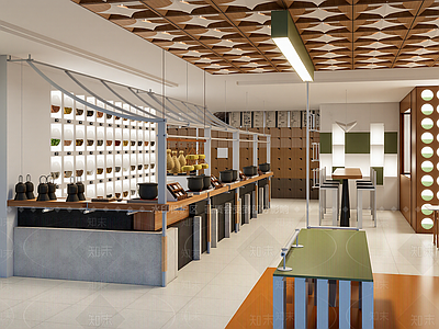 现代茶叶店