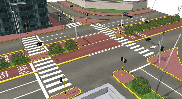现代风格道路