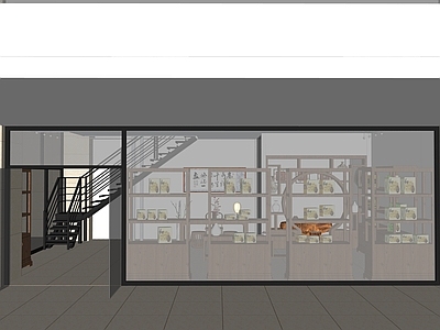 现代茶叶店空间