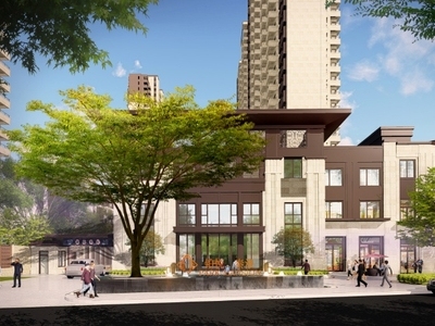 [江苏]南京高端新中式居住区景观设计方案 居住区景观