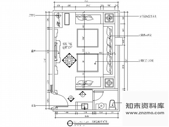施工图时尚夜总会包厢室内装修图