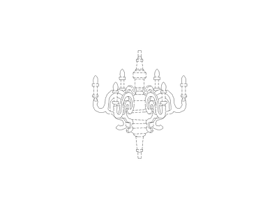 灯具图块 欧式立面图块