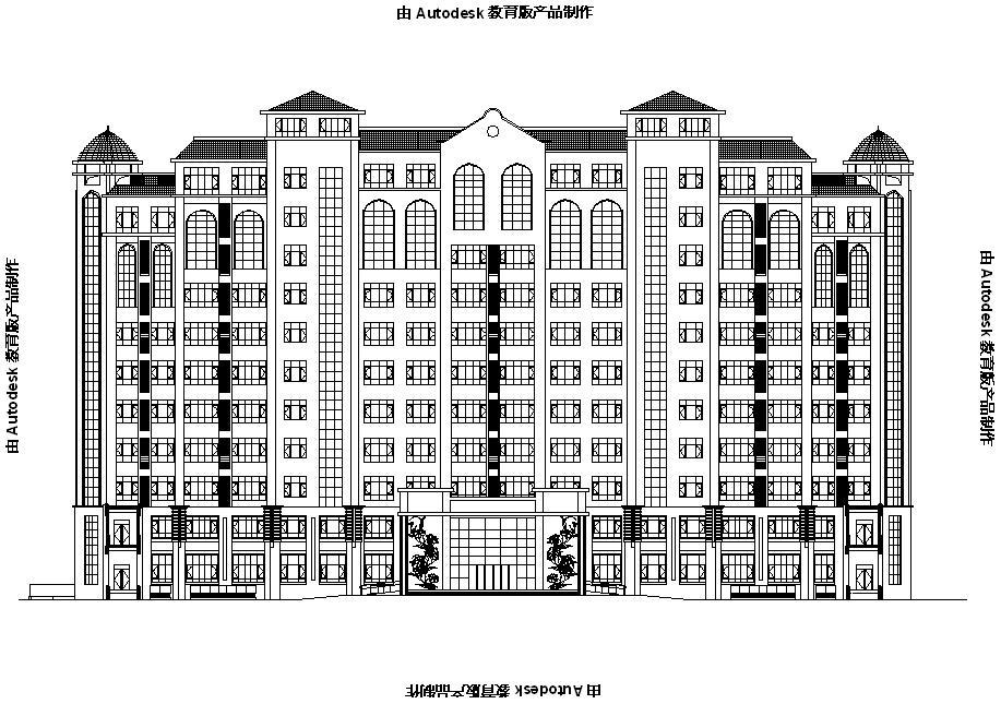 [宁夏]高层框架剪力墙结构老年公寓及配楼建筑施工图