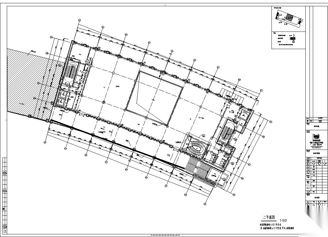 某市科技馆全专业建筑设计施工图（CAD+水电+结构+建筑） 建筑 科技馆