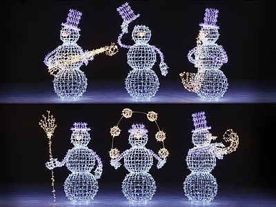 现代雪人景观灯 装饰灯