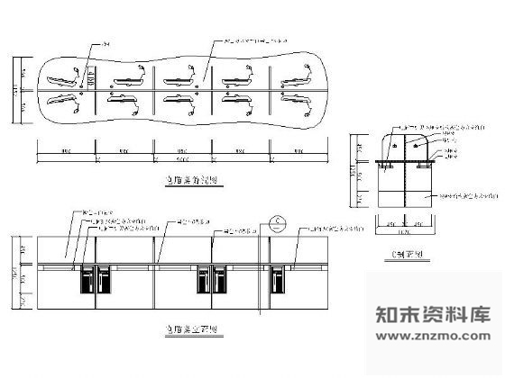 图块/节点移动厅电脑桌详图