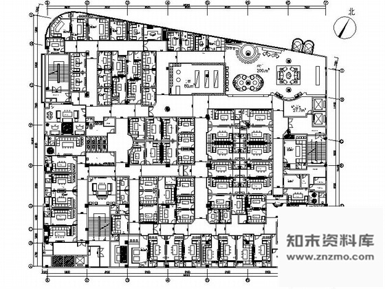 施工图深圳某超豪华量贩式KTV室内装修施工图含效果