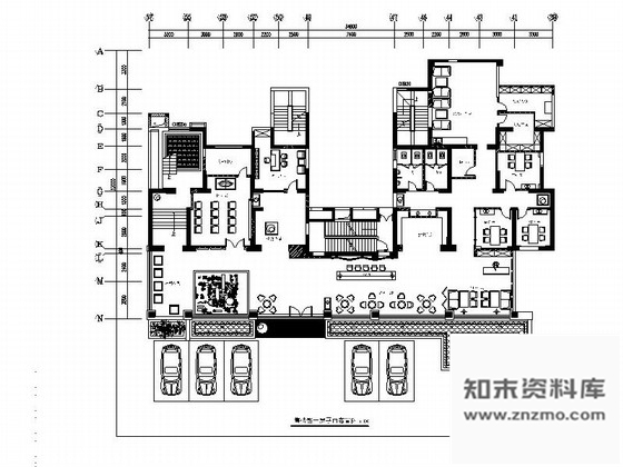 施工图河南某精品小区售楼处全套施工图含效果