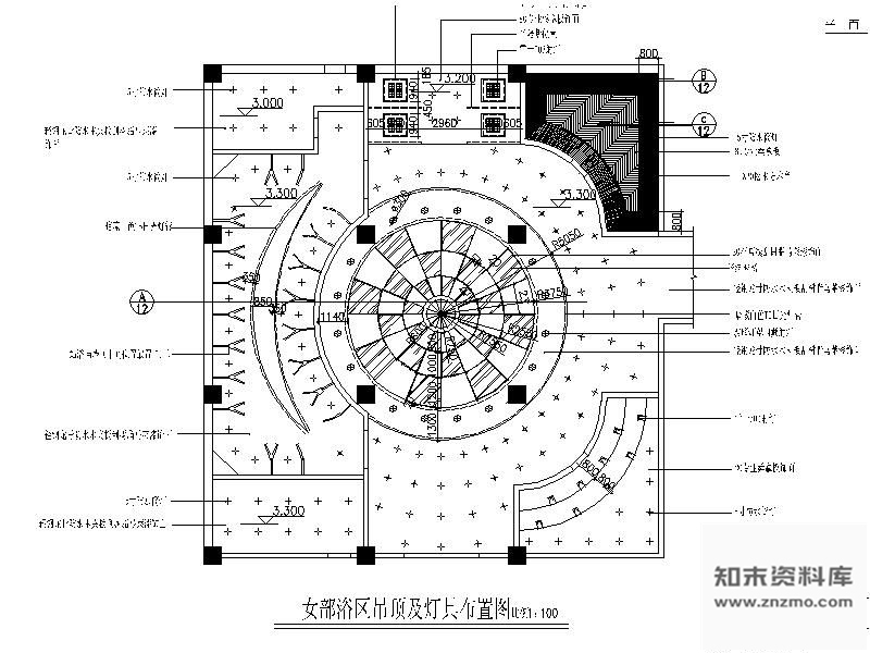 图块/节点吊棚作法详图