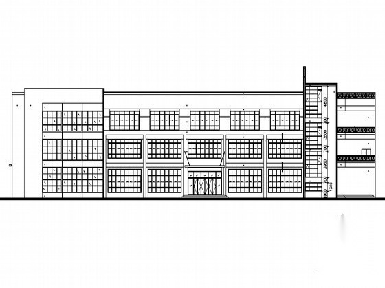 [广东中大某学院]三层大食堂建筑施工图