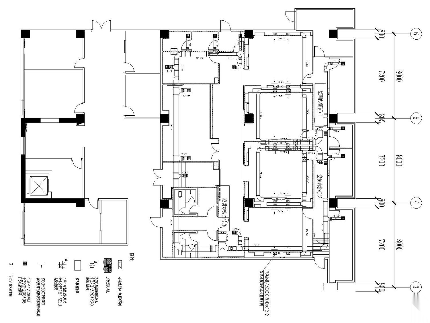 医院洁净手术室空调通风及防排烟系统设计施工图（洁净设... 建筑暖通