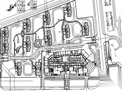 现代居住区景观规划设计施工图 居住区景观 示范区景观