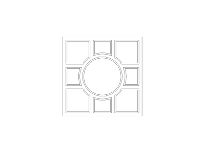 地面拼花 现代家具图块别墅家具图块施工图