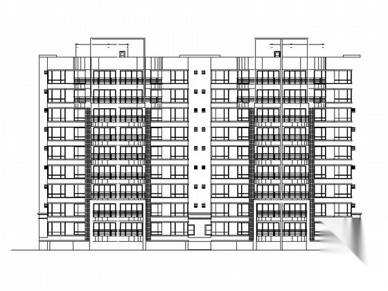 [广东]现代小高层框架商住楼建筑施工图