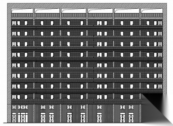 [东莞市]某公司九层宿舍楼建筑结构施工图