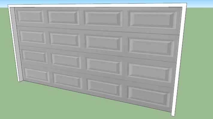 卷帘门 草图大师模型