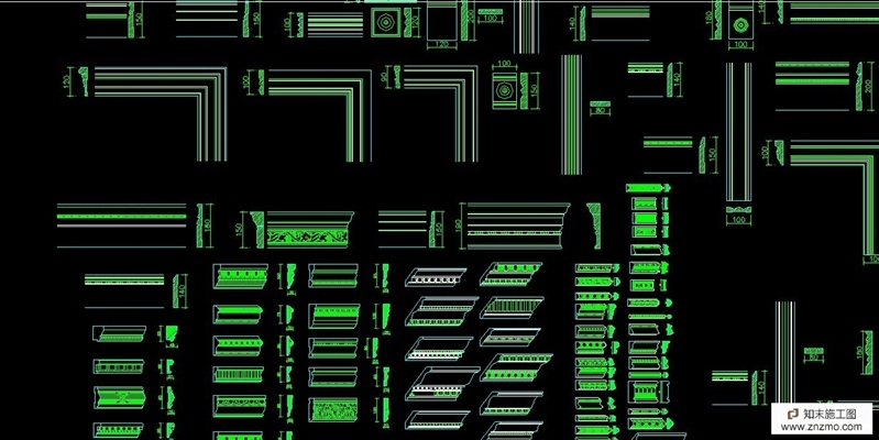 收集的CAD装饰线条 各式线条