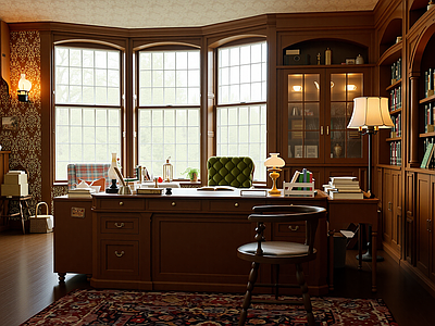欧式书房