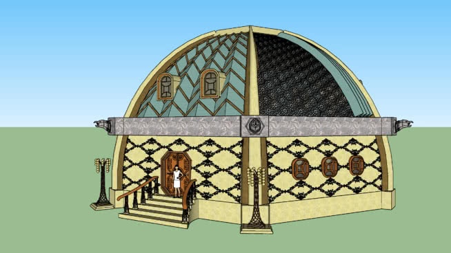 装饰穹顶家园（另类宇宙建筑） 篮子 火炉栏 蒙古包 婴儿床 圆顶