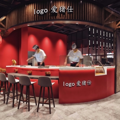 现代烧烤店门面