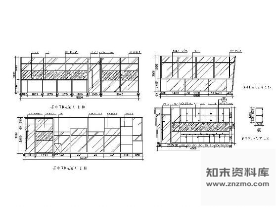 图块/节点茶水间立面图 节点详图