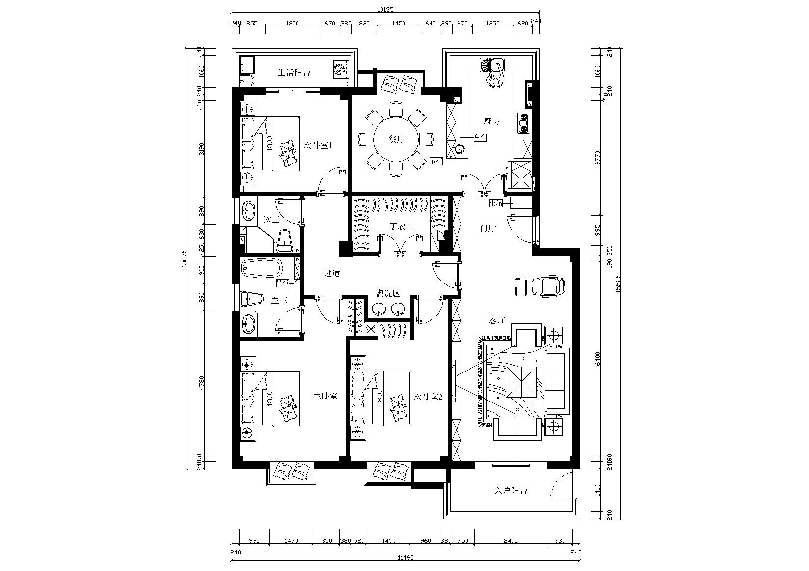 [学生]-毕业设计住宅施工图( 一）+报价表