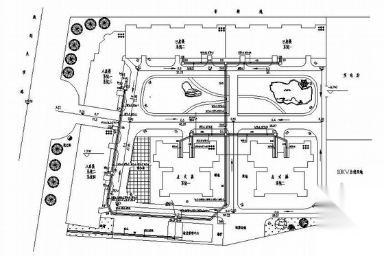 某住宅小区室外综合管线电气图 建筑电气 电气图