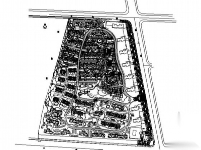 某小区种植设计施工图 居住区景观