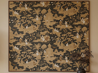 复古风格装饰画挂画