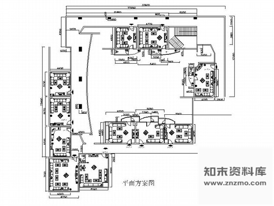 施工图某歌舞厅KTV包间室内装修图