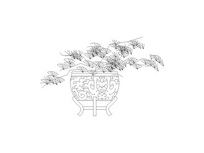 种绿植盆栽图块 植物