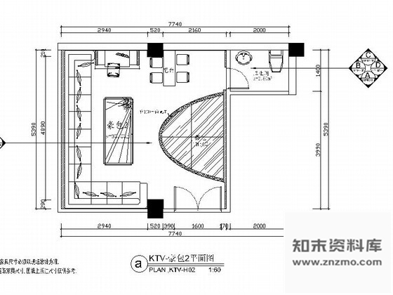 施工图KTV豪华包厢室内装修图