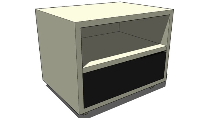 床头柜 草图大师模型