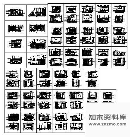 图块/节点43个主人房及卧室立面装修方案图集