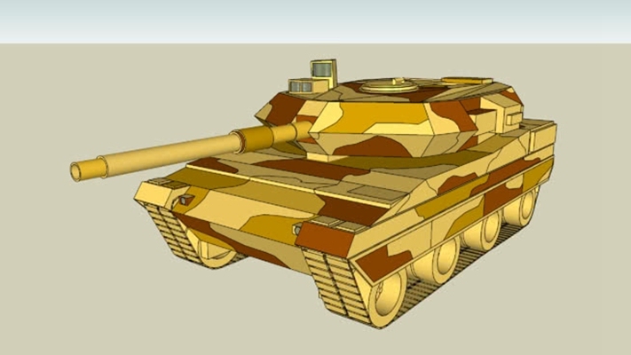 坦克 草图大师模型
