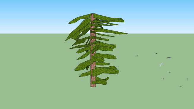 三维的松树 植物 其他 湖 田地 螳螂