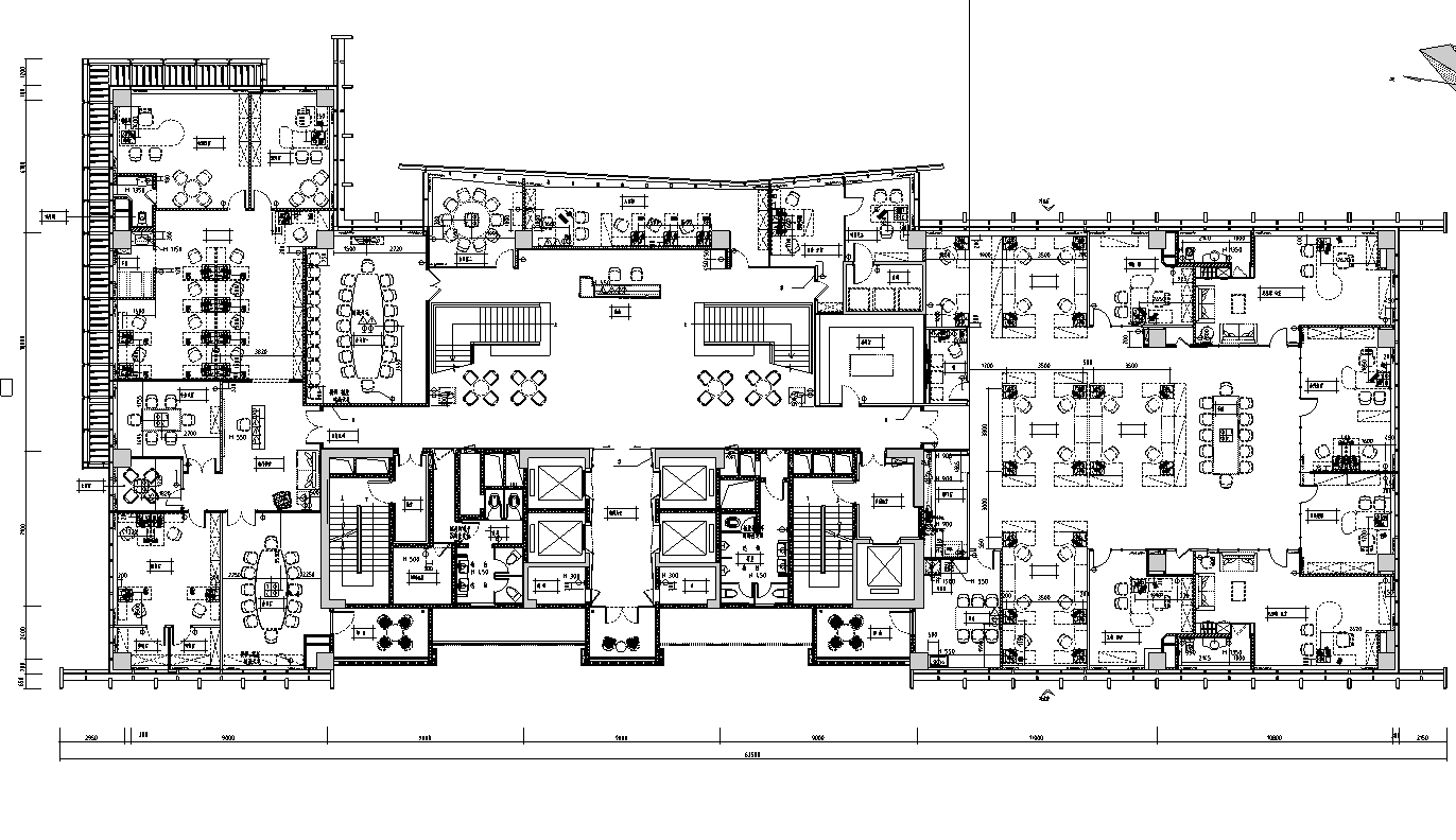 [广州]万骏总部办公楼工装设计施工图