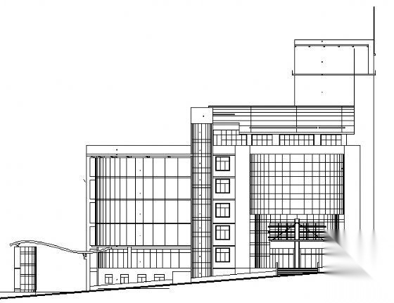 西南医院商业用楼建筑施工图