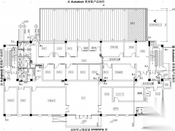 [浙江]多层办公楼给排水消防施工图（空气源热水系统） 建筑给排水 给排水图