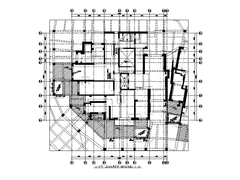 滨江凯旋门项目地下室加固改造工程施工图 混凝土节点 结构节点图
