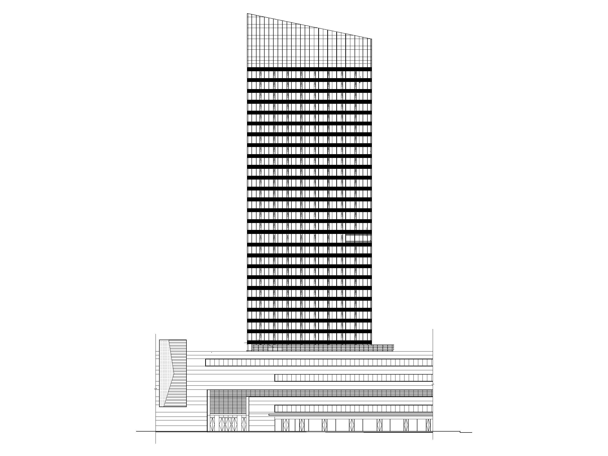 天津城市广场国际中心商办综合体建筑施工图