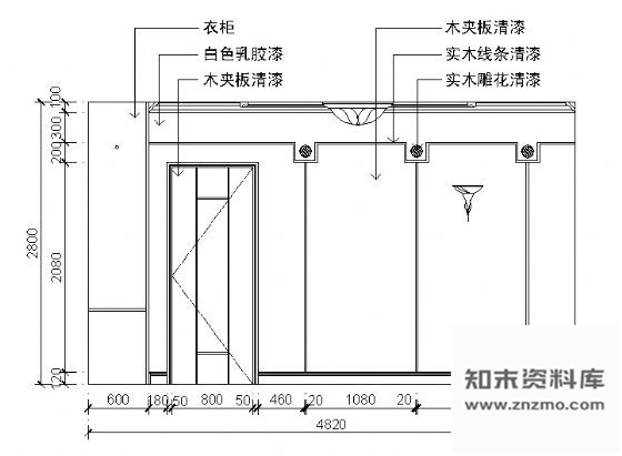 图块/节点餐厅包间立面