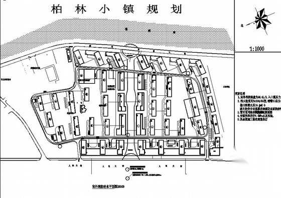 某小区室外消防给水平面图纸 建筑给排水 给排水图