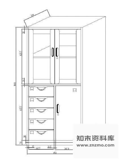 图块/节点办公家具制作尺寸详图