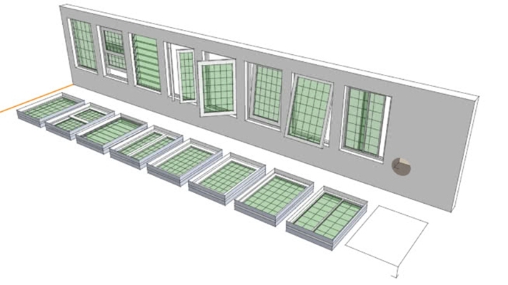窗户组合 草图大师模型