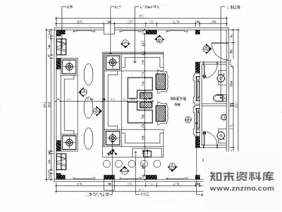 施工图夜总会豪华套房包间设计装修图含效果