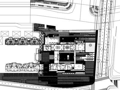 万科 上海天空之城样板区植物CAD施工图 居住区景观