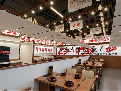 原木烧烤烤肉店